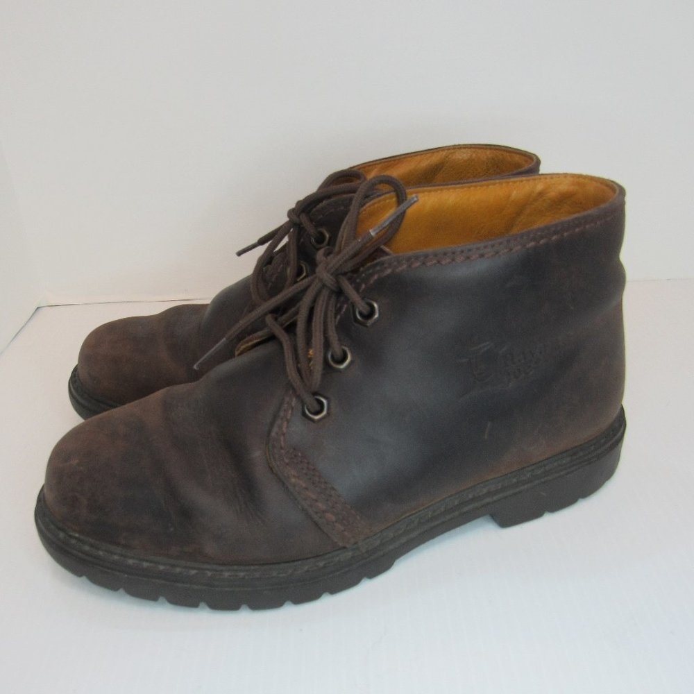 Havana Joe Brown Leather Lace Up Chukka Ankle Boots